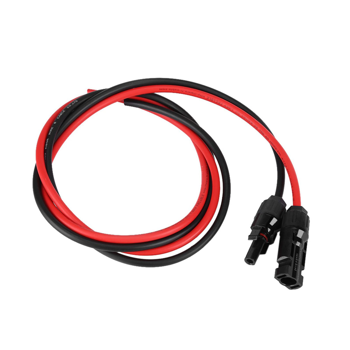 2.5mm Pair of Red Black Solar Panel PV Cable Wire Male Female Connectors