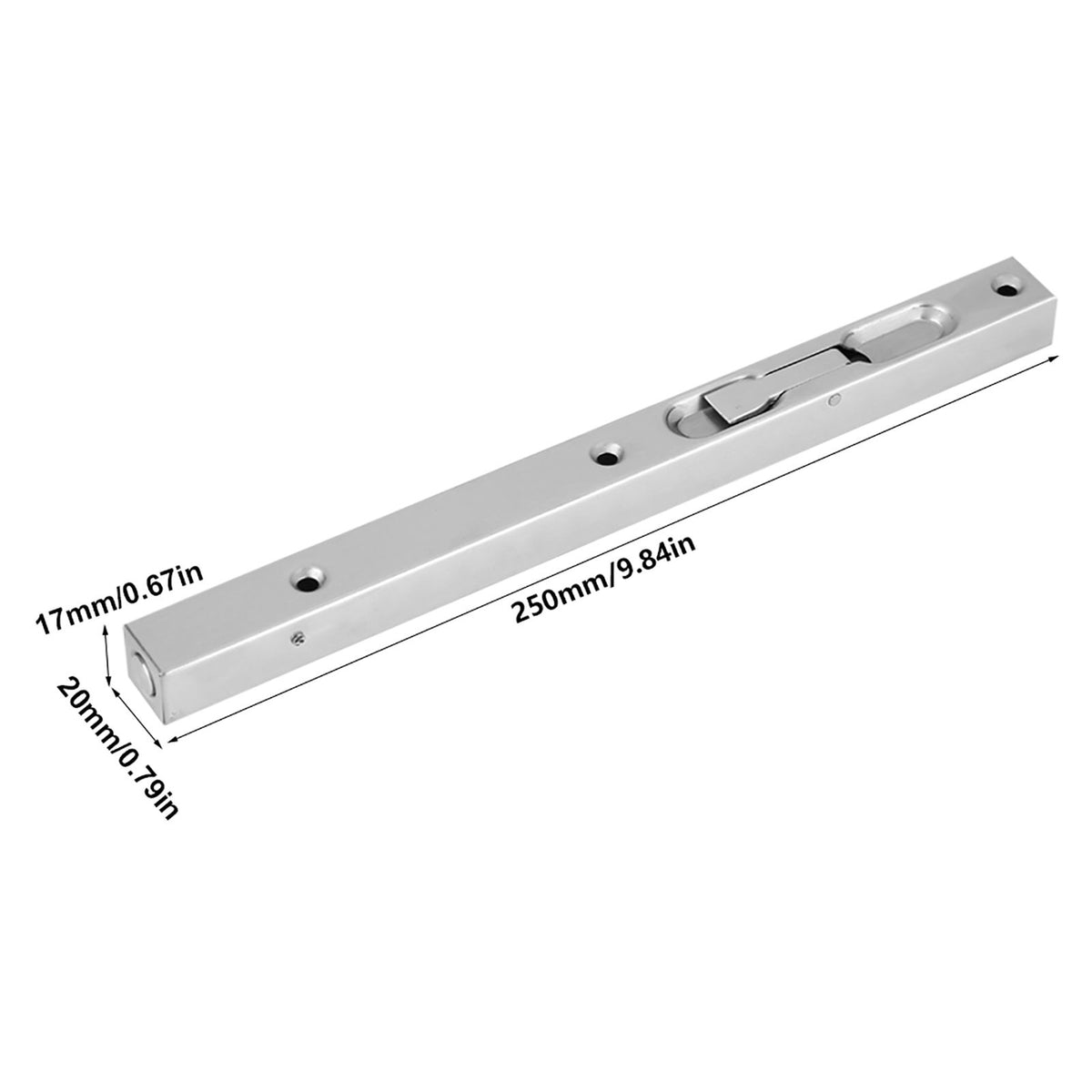 Home Gate Door Security Guard 304 Stainless Steel Flush Latch Bolt