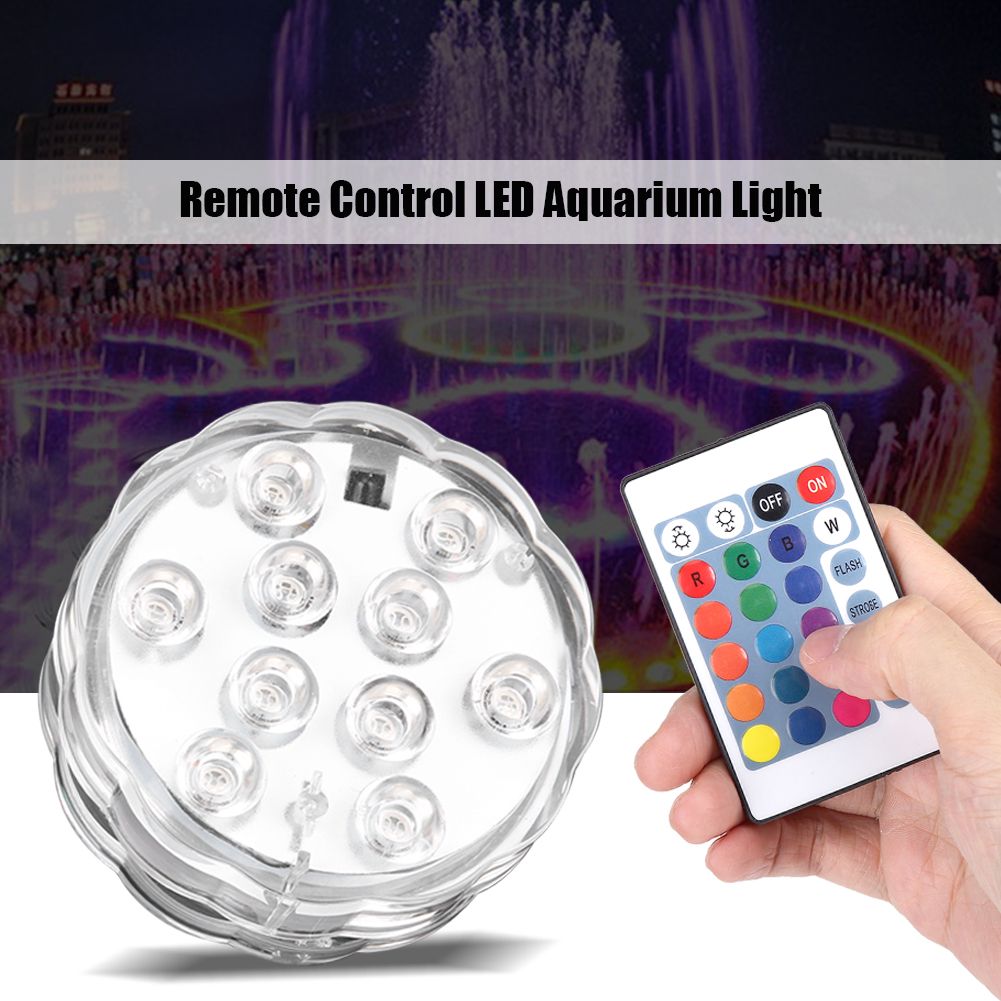 Remote Control Submersible Waterproof LED Light Color Changing Aquarium Fish Tank Decor