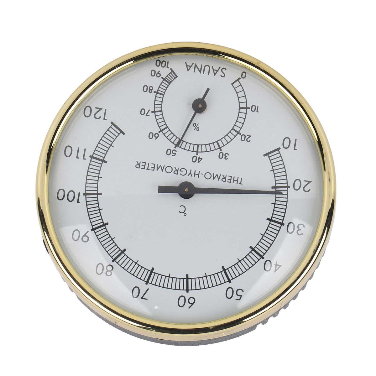 Metal Dial Indoor Thermometer Hygrometer Hygro thermometer Sauna Room Accessory
