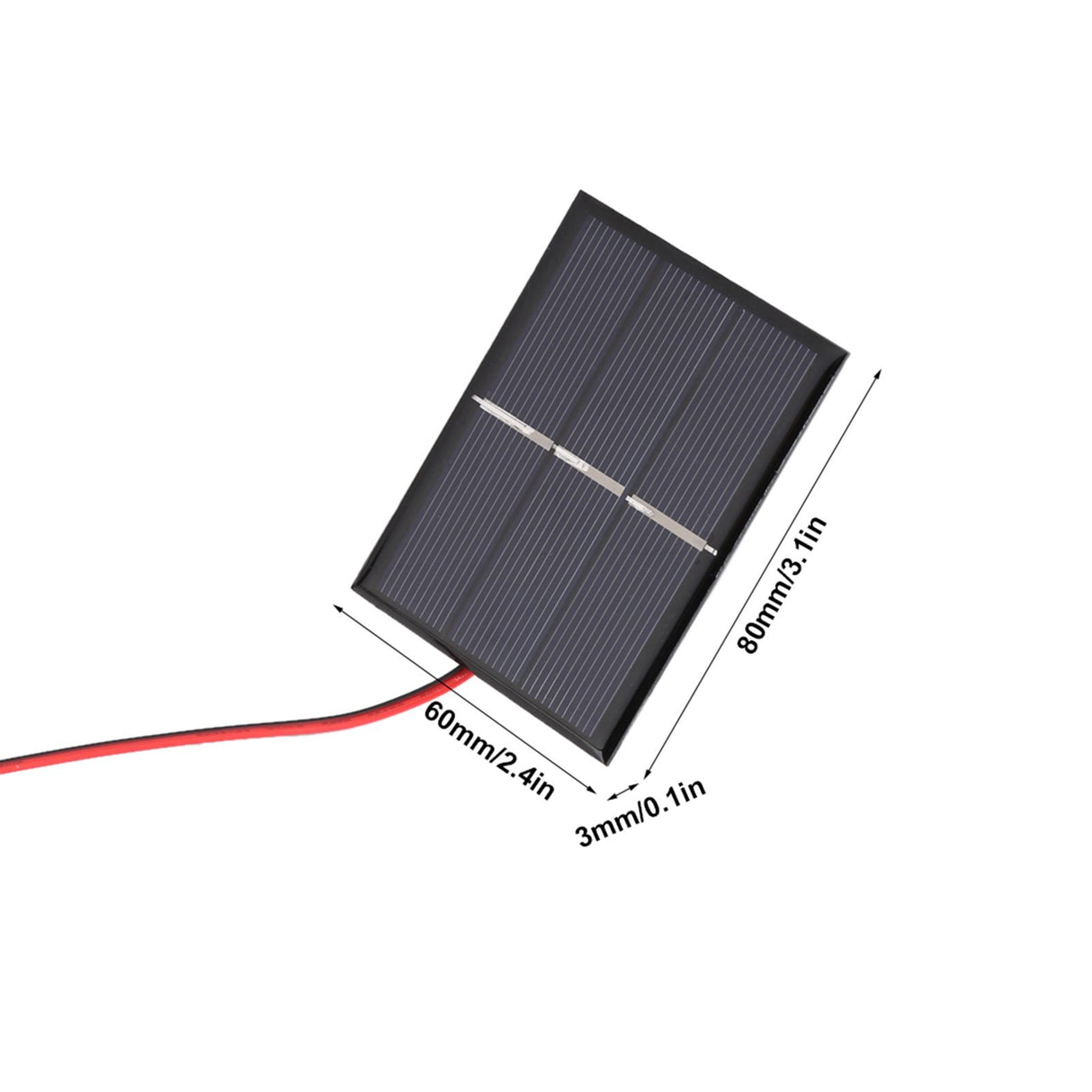 2pcs 0.65W 1.5V Mini Portable Solar Panel DIY Power Module Battery Charger