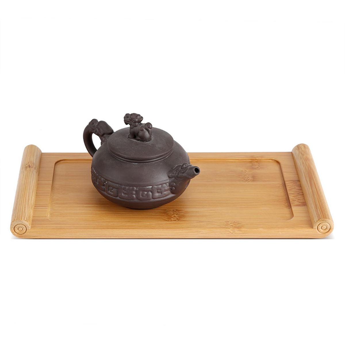 Bamboo Tea Tray Cup Plate Food Dessert Serving Tray Kung Fu Tea Accessory