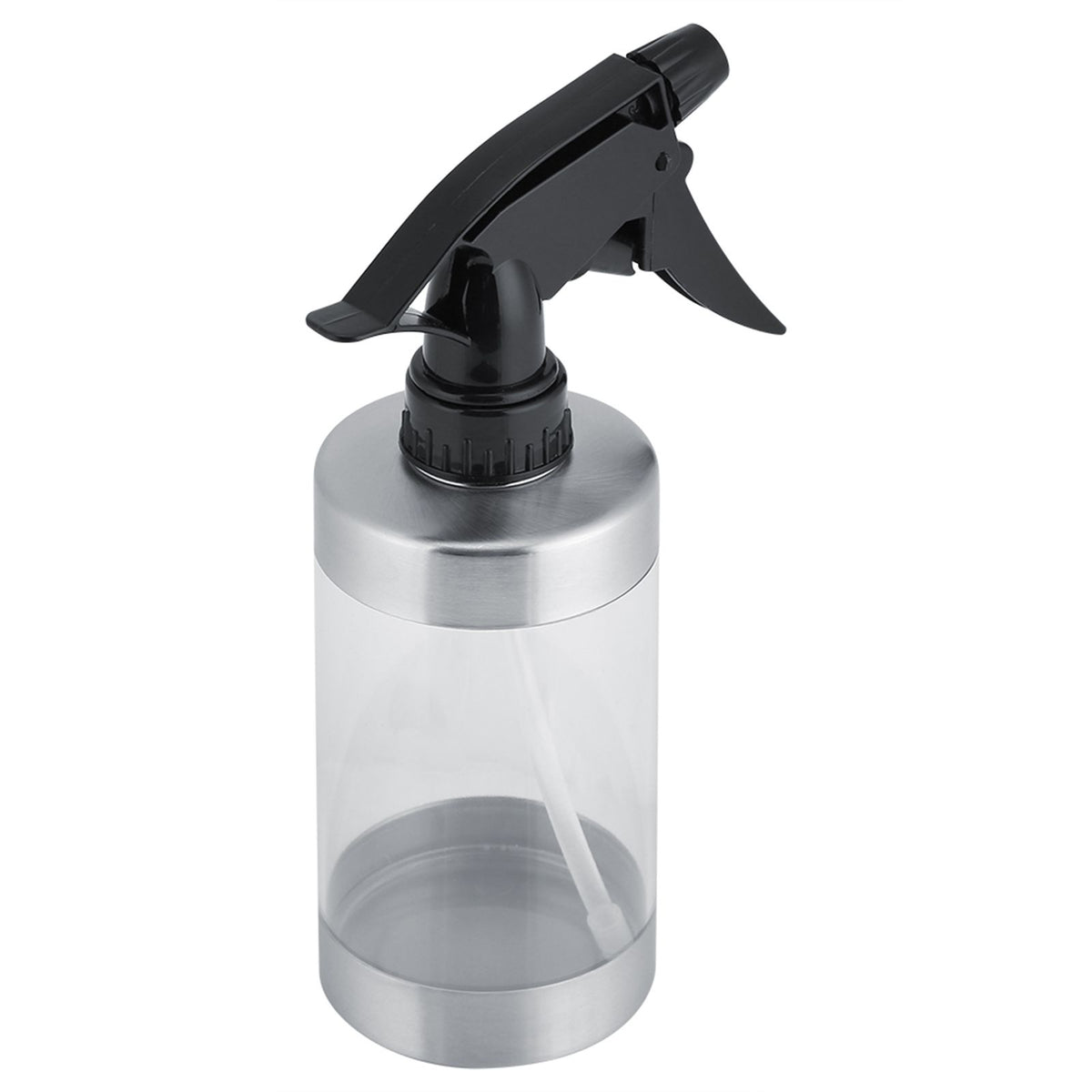Stainless Steel&Acrylic Transparent Water Spray Bottle Trigger Sprinkle Plant Watering Can Pot