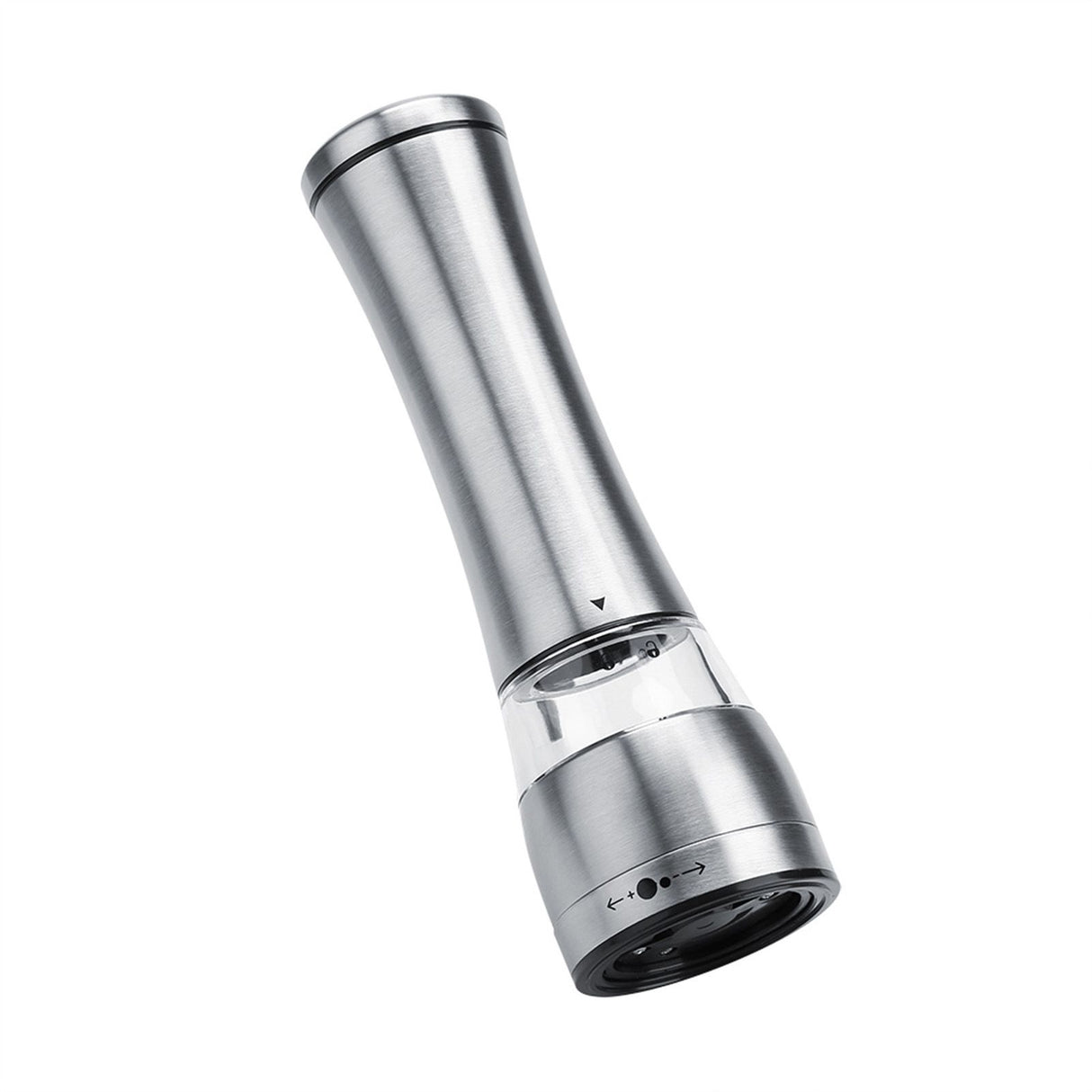 Stainless Steel & Acrylic Manual Salt & Pepper Mill Grinder Kitchen Cooking Tool