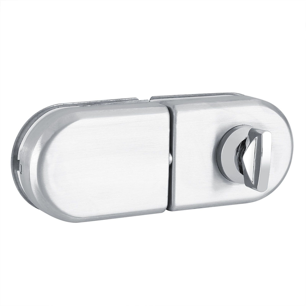 Stainless Steel 10~12mm Glass Door Lock Rotary Knob Open/Close Home Hotel Bathroom Use