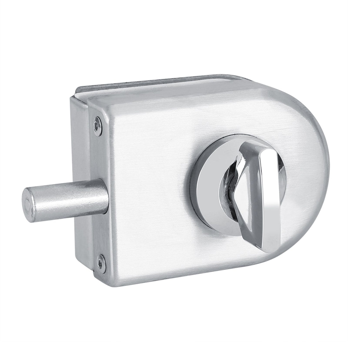 Stainless Steel 10~12mm Glass Door Lock Rotary Knob Open/Close Home Hotel Bathroom Use