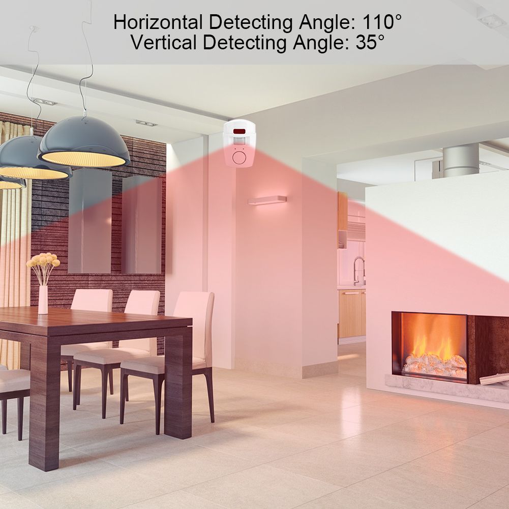 PIR Infrared Motion Detector Alarm Unit with 2 Remote Controller Home Safety System
