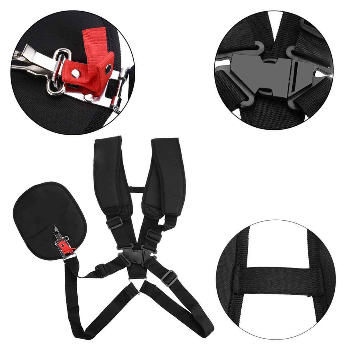 Professional Trimmer Double Shoulder Strap Mower Nylon Belt for Brush Cutter Garden Lawn