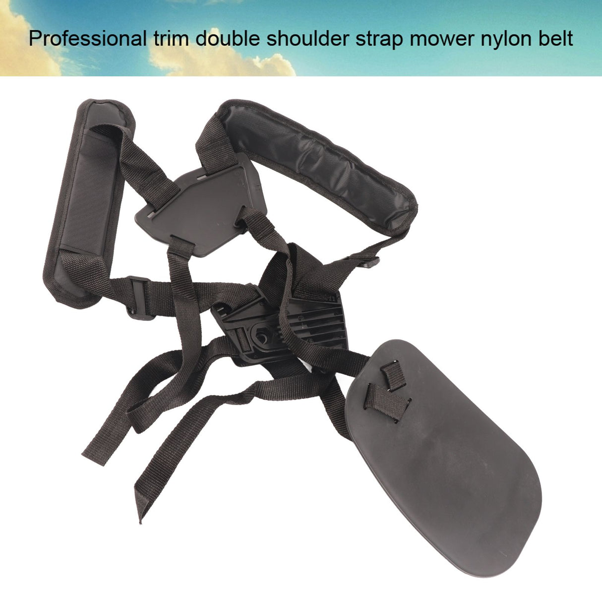 Professional Trimmer Double Shoulder Strap Mower Nylon Belt for Brush Cutter Garden Lawn