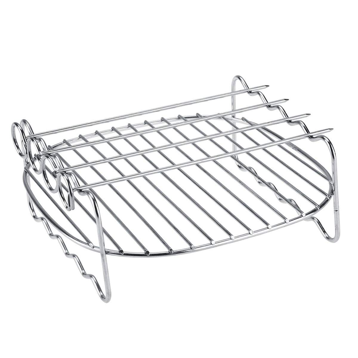 Replacement BBQ Rack Double Layer Skewers Baking Tray For Philips Air Fryer