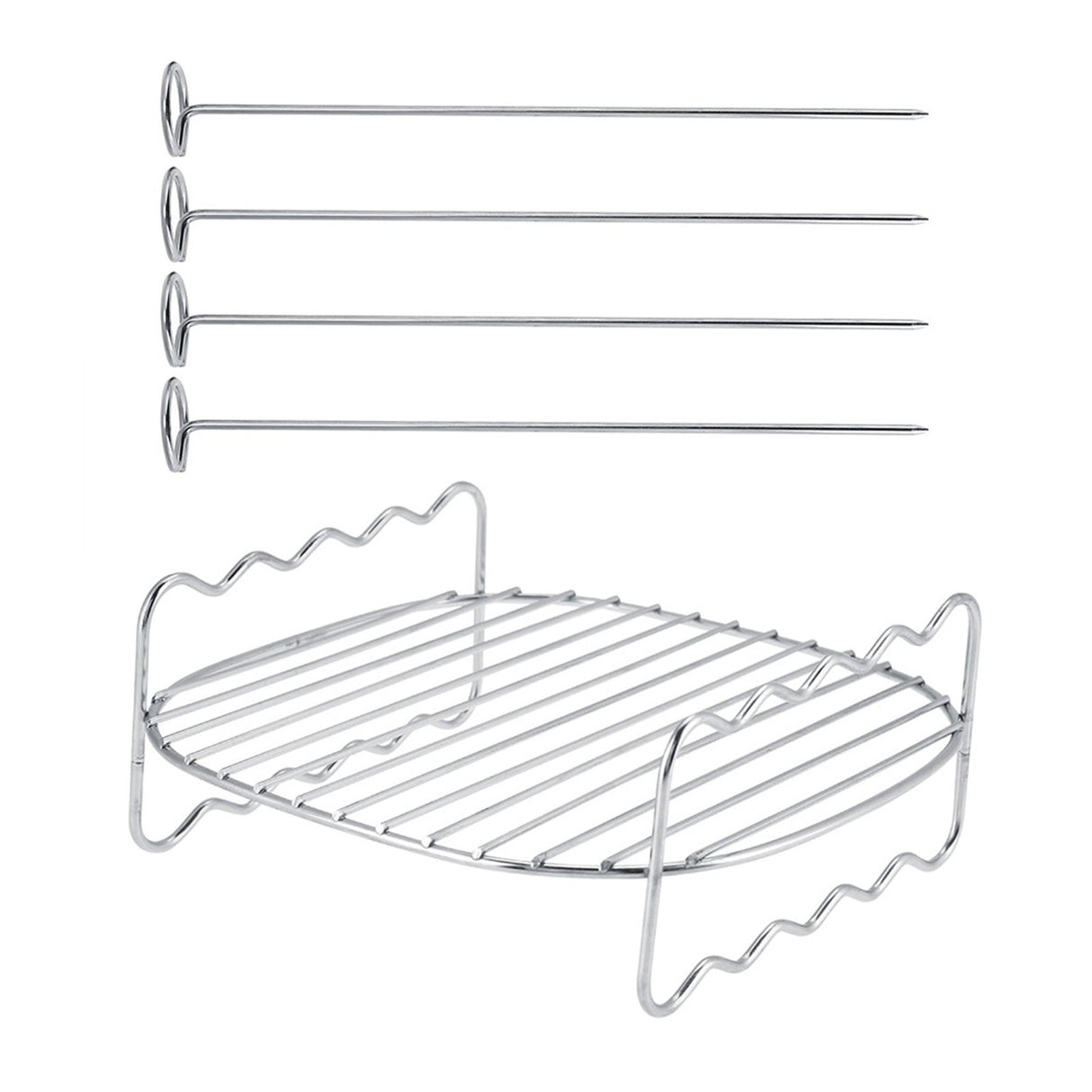 Replacement BBQ Rack Double Layer Skewers Baking Tray For Philips Air Fryer