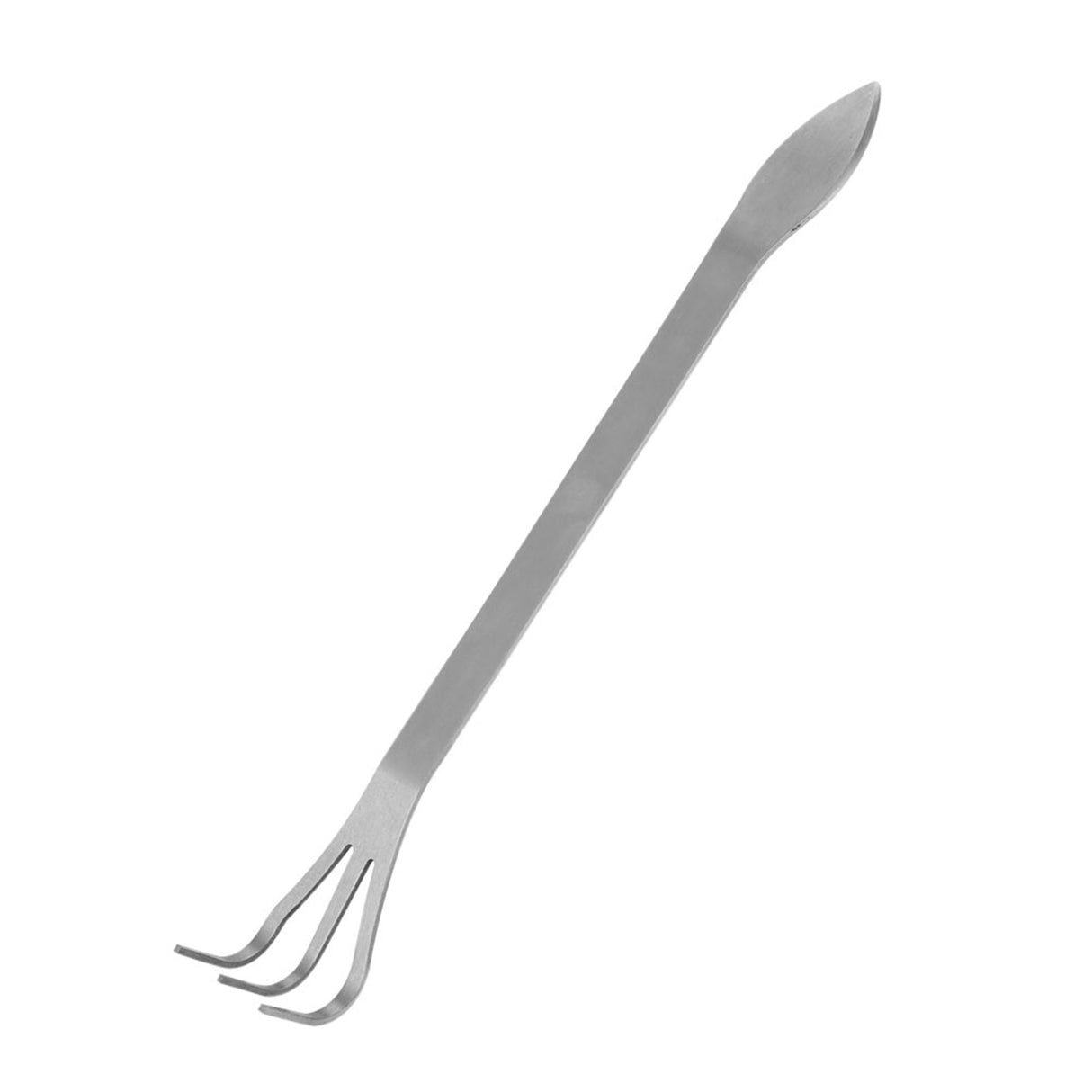 Stainless Steel Root Rake 3-Prong Loosen Soil Bonsai Tree Tools with Ergonomic Handle