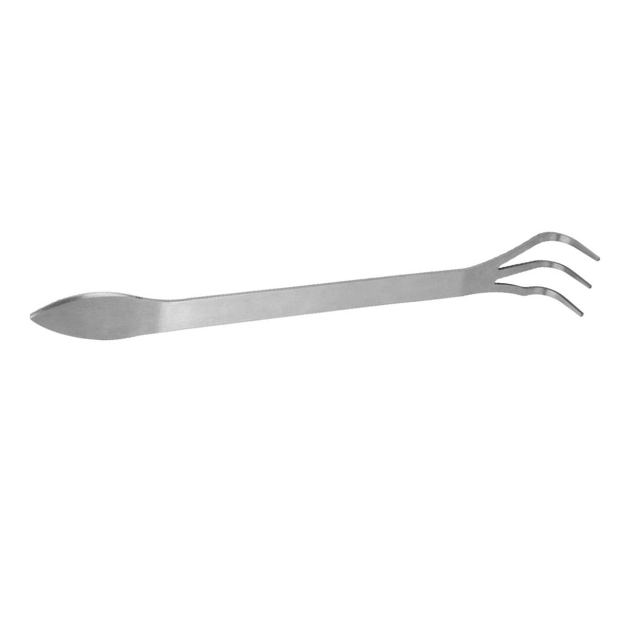 Stainless Steel Root Rake 3-Prong Loosen Soil Bonsai Tree Tools with Ergonomic Handle