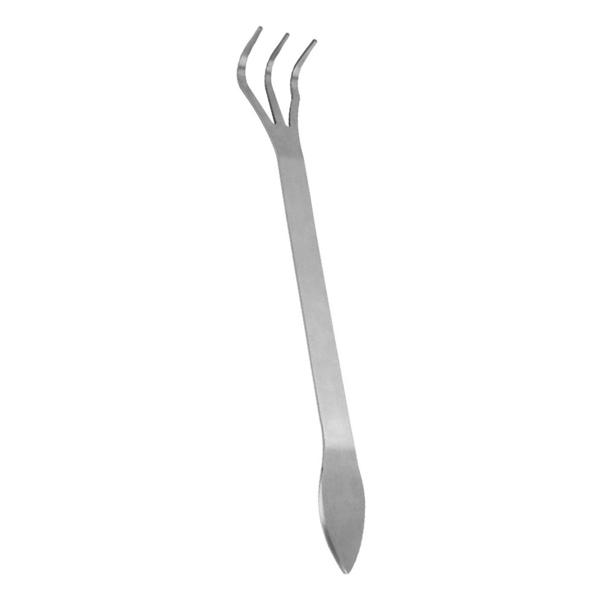 Stainless Steel Root Rake 3-Prong Loosen Soil Bonsai Tree Tools with Ergonomic Handle