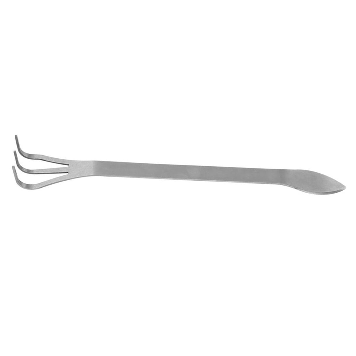 Stainless Steel Root Rake 3-Prong Loosen Soil Bonsai Tree Tools with Ergonomic Handle
