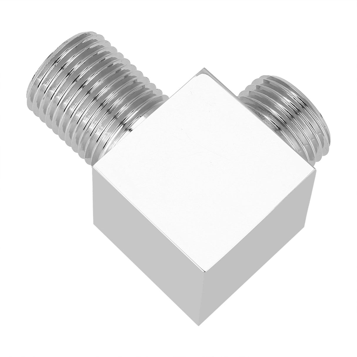 Solid Brass Chrome Finish Square Hand Shower Outlet Elbow Angle Valve Concealed Wall Mounted