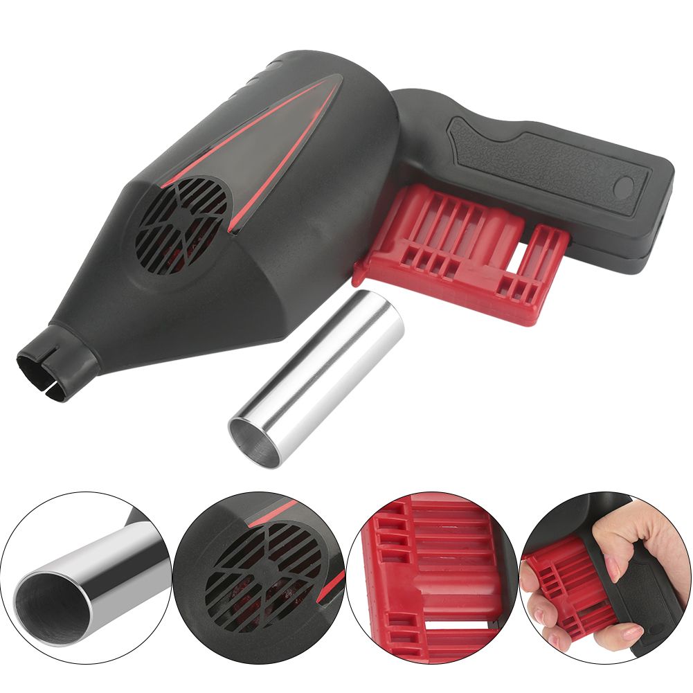 Portable Manual Operated BBQ Fan Air Blower for Outdoor Camping Picnic Grill Barbecue Tool