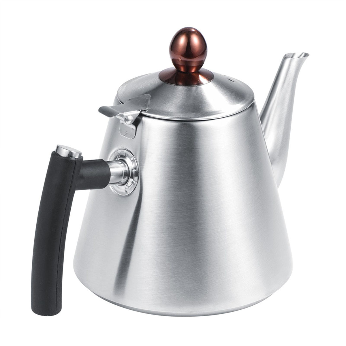 1.2L Stainless Steel Stove top Teapot Tea Coffee Pot Kettle Heat Resistant Handle Matte