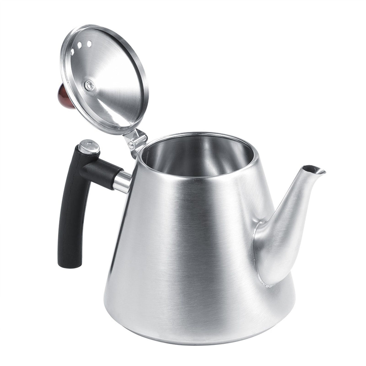 1.2L Stainless Steel Stove top Teapot Tea Coffee Pot Kettle Heat Resistant Handle Matte