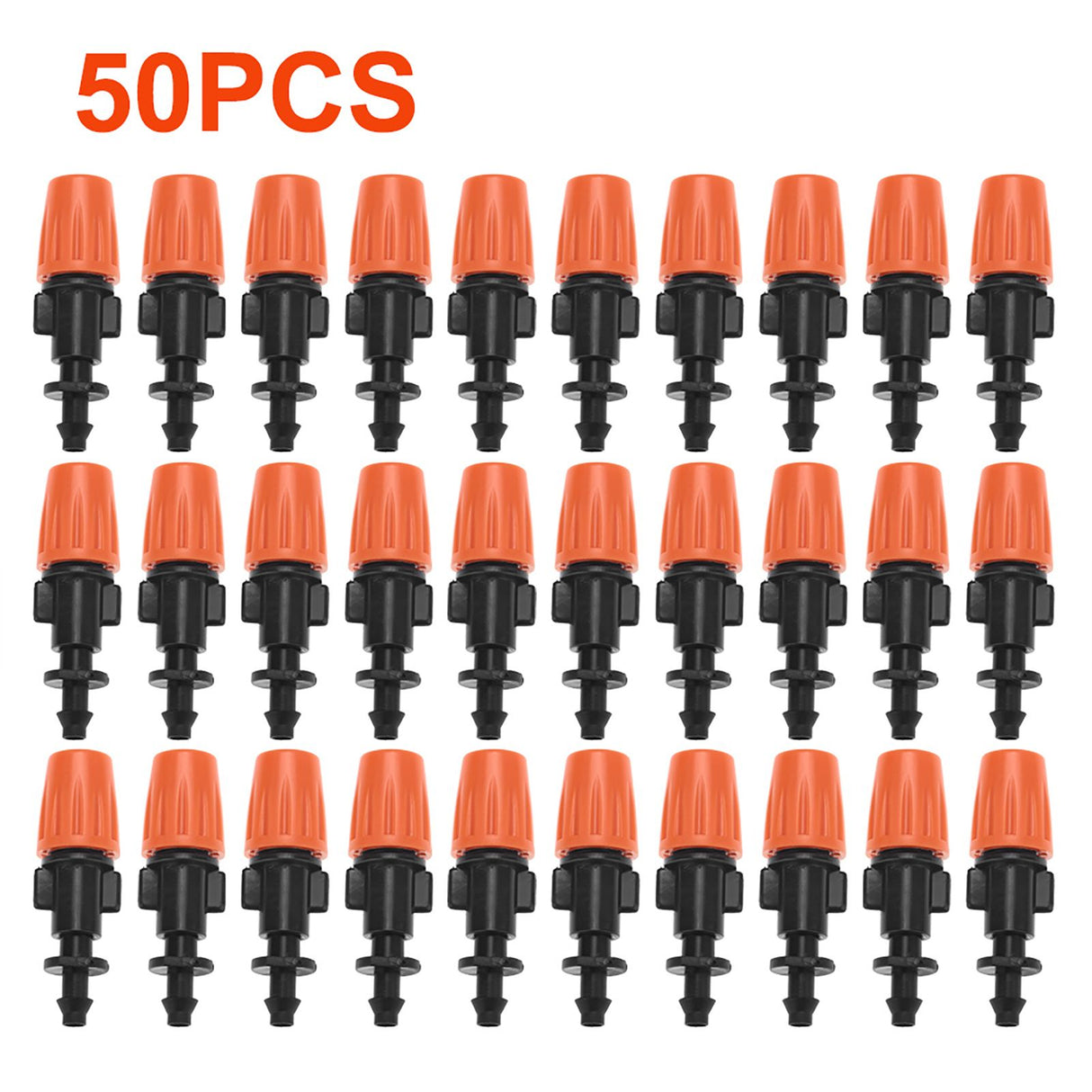 50pcs/set Adjustable Garden Drip Irrigation Misting Nozzles Micro Flowing Sprinkler Head Atomizer