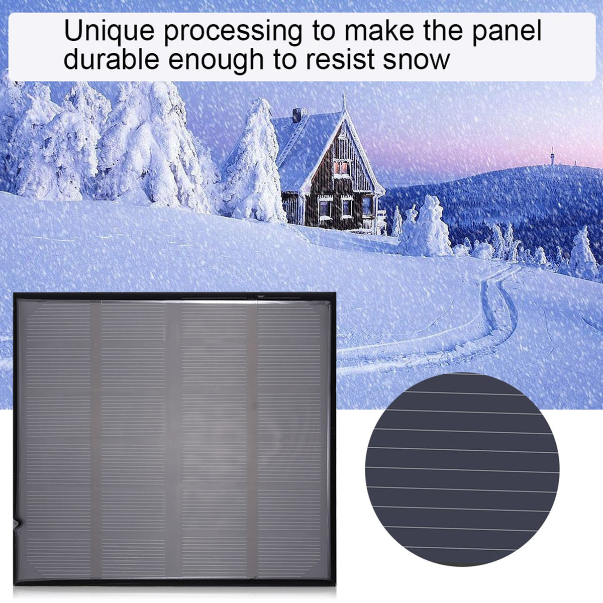 6V 2W Mini Portable Polycrystalline Solar Panel Smart Power for Battery Charger Outdoor