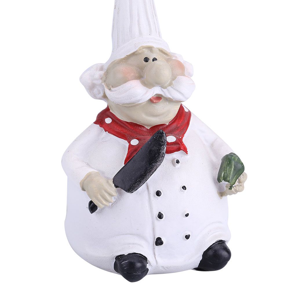 Creative Resin Kitchen Chef Figurine Decor House Restaurant Cafe Decorative Accessories Gift