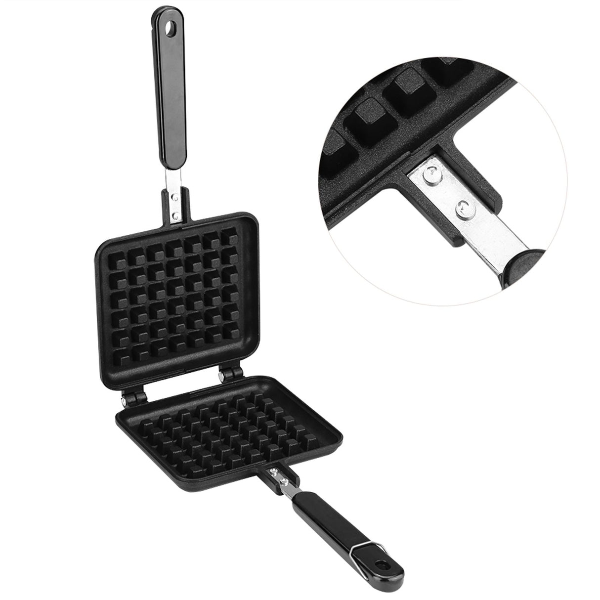Household Kitchen Gas NOn Stick Waffle Maker Pan Mould Mold Press Plate Cooking Baking Tool