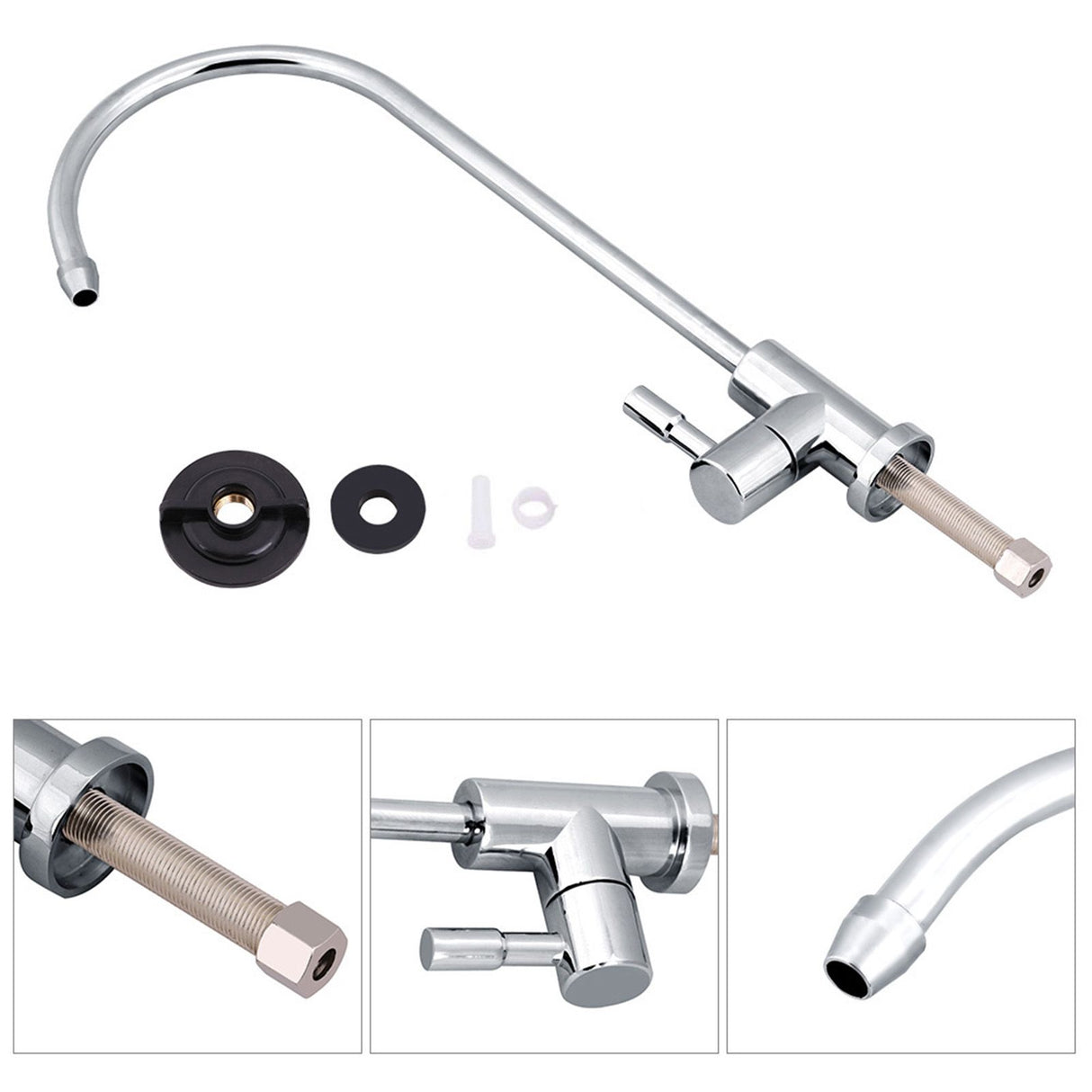 1/4'' zinc alloy Kitchen Sink Faucet Tap Chrome Reverse Osmosis RO Drinking Water Filter