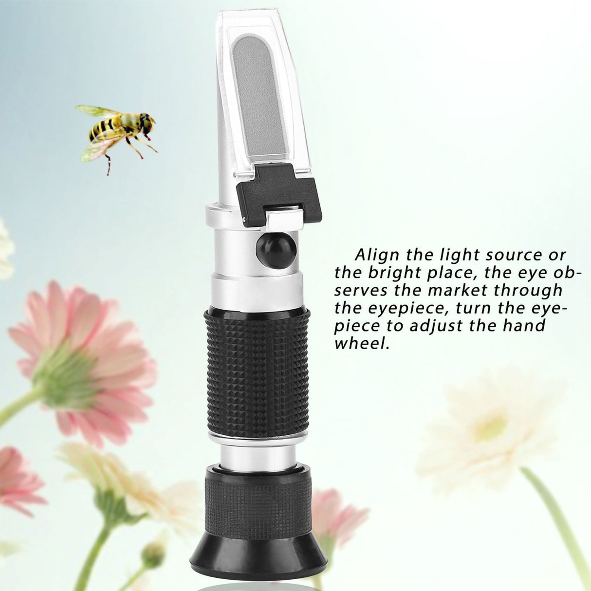 Portable Bee Tools Honey Refractometer 58-90% (sugar content) Honey Concentration Meter