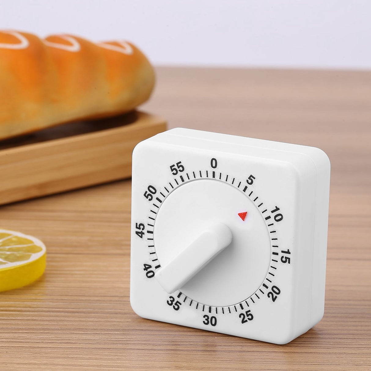 Portable 60 Minutes Count Down Mechanical Timer Baking Kitchen Cooking Tool Food Preparation