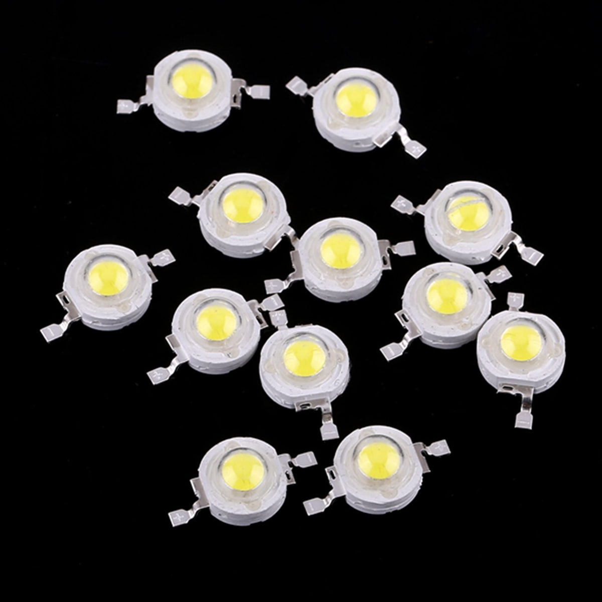 50pcs SMD 1W LED Lamp Bulb Beads Chip For Home Floodlight Spotlight High Power Cool White