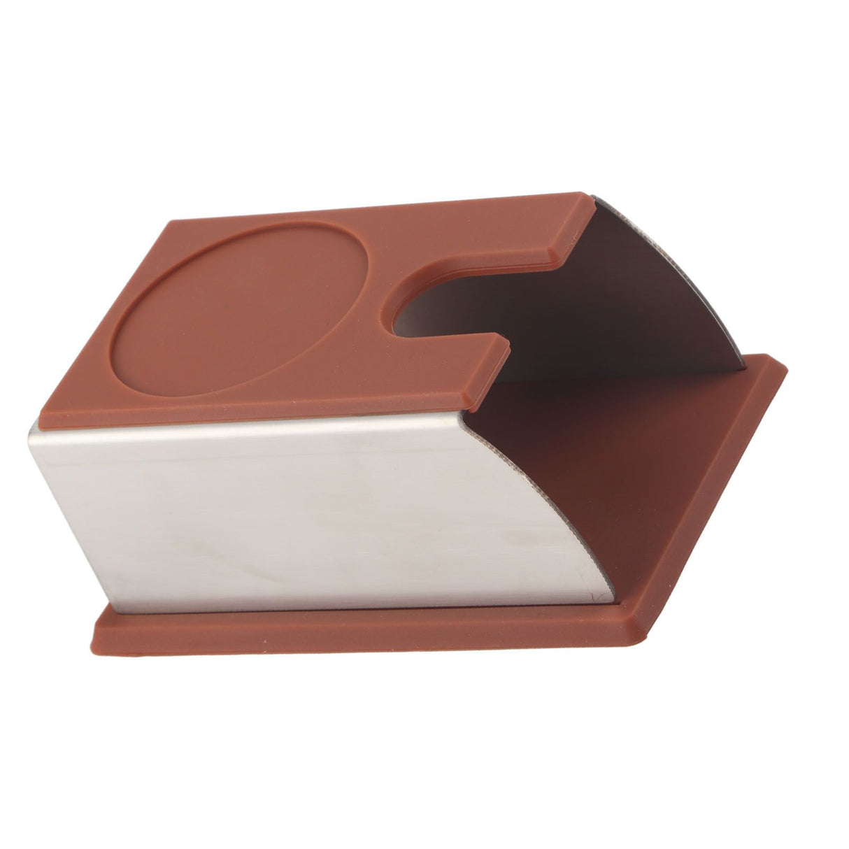 Coffee Tamper Holder Coffee Powder Maker Stand Rack Tool Stainless Steel Silicone (Coffee)