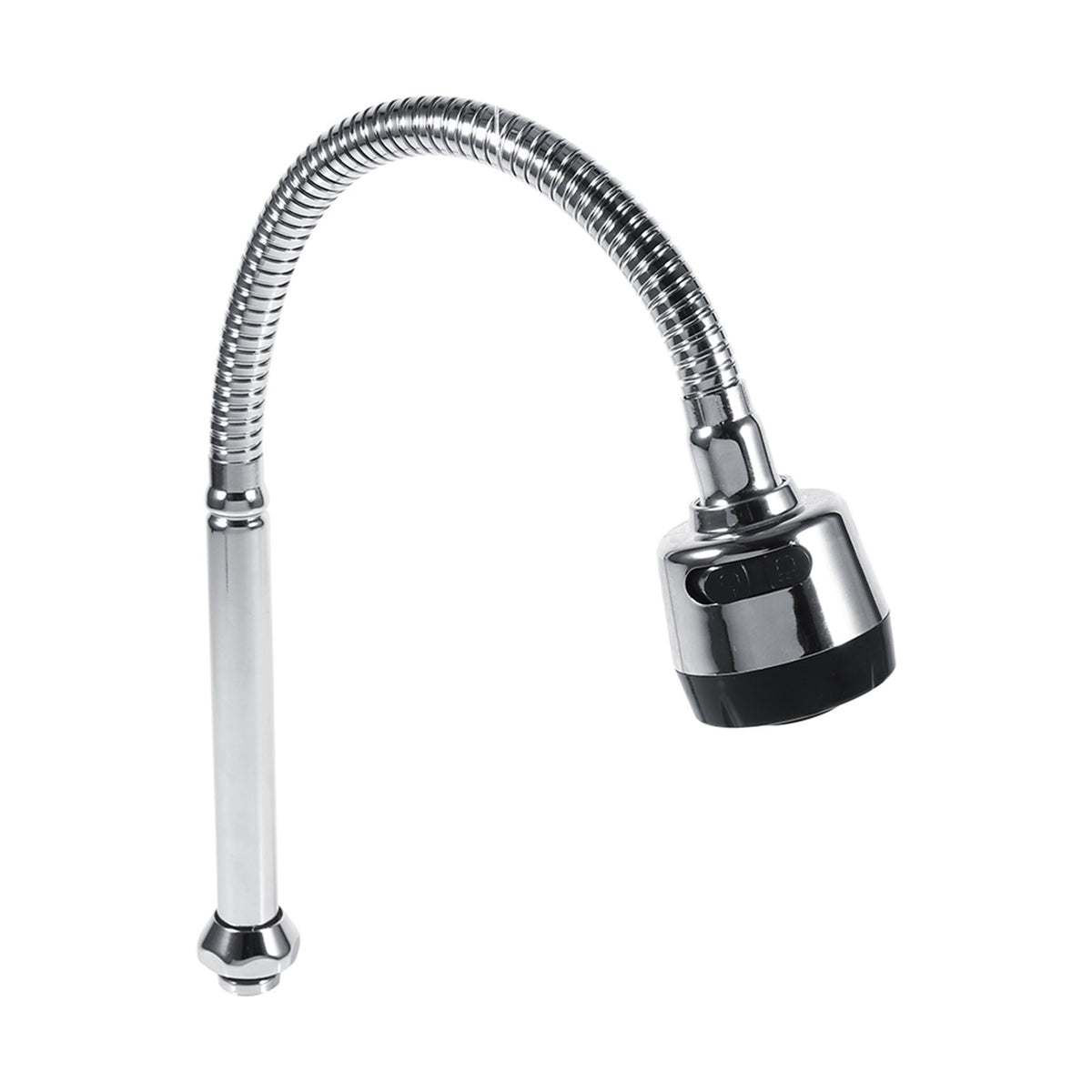 1x 304 Stainless Steel Swivel Spout Kitchen Sink Faucet Pipe Fittings Single Handle Connection