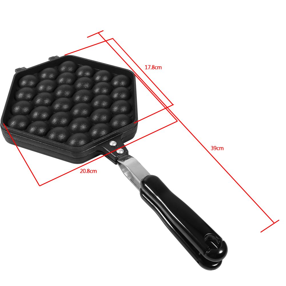 1x Aluminum Alloy NOn stick DIY Eggettes Pan Egg Bubble Cake Baking Mold Plate Using for Home
