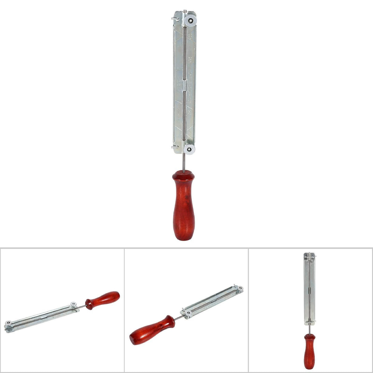1x Chainsaw Saw Chain File & Filing Sharpening Kits with Wooden Holder Tool (4.0mm)