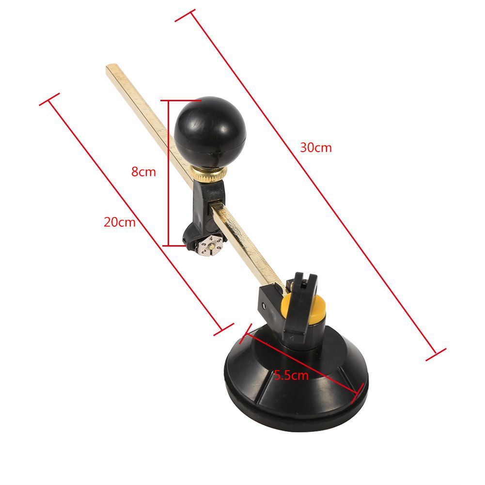 1pc High Quality Adjustable Compasses Type Glass Circle Circular Cutter 40cm Max. Round Dia