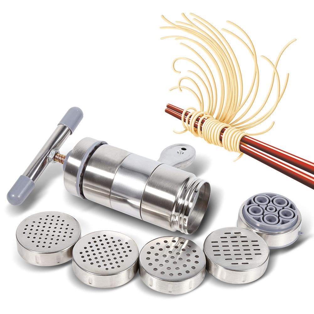 1pc Portable Manual Operated Stainless Steel Pasta Maker Noddle Juicer Pressure Making Machine
