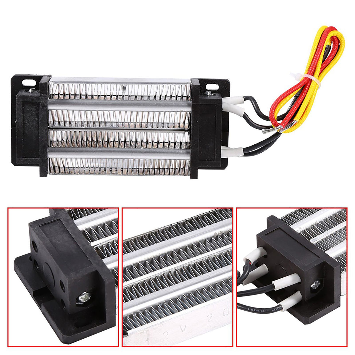 200W DC 12V Electric Insulated Ceramic Thermostatic High Power PTC Heating Element Heater