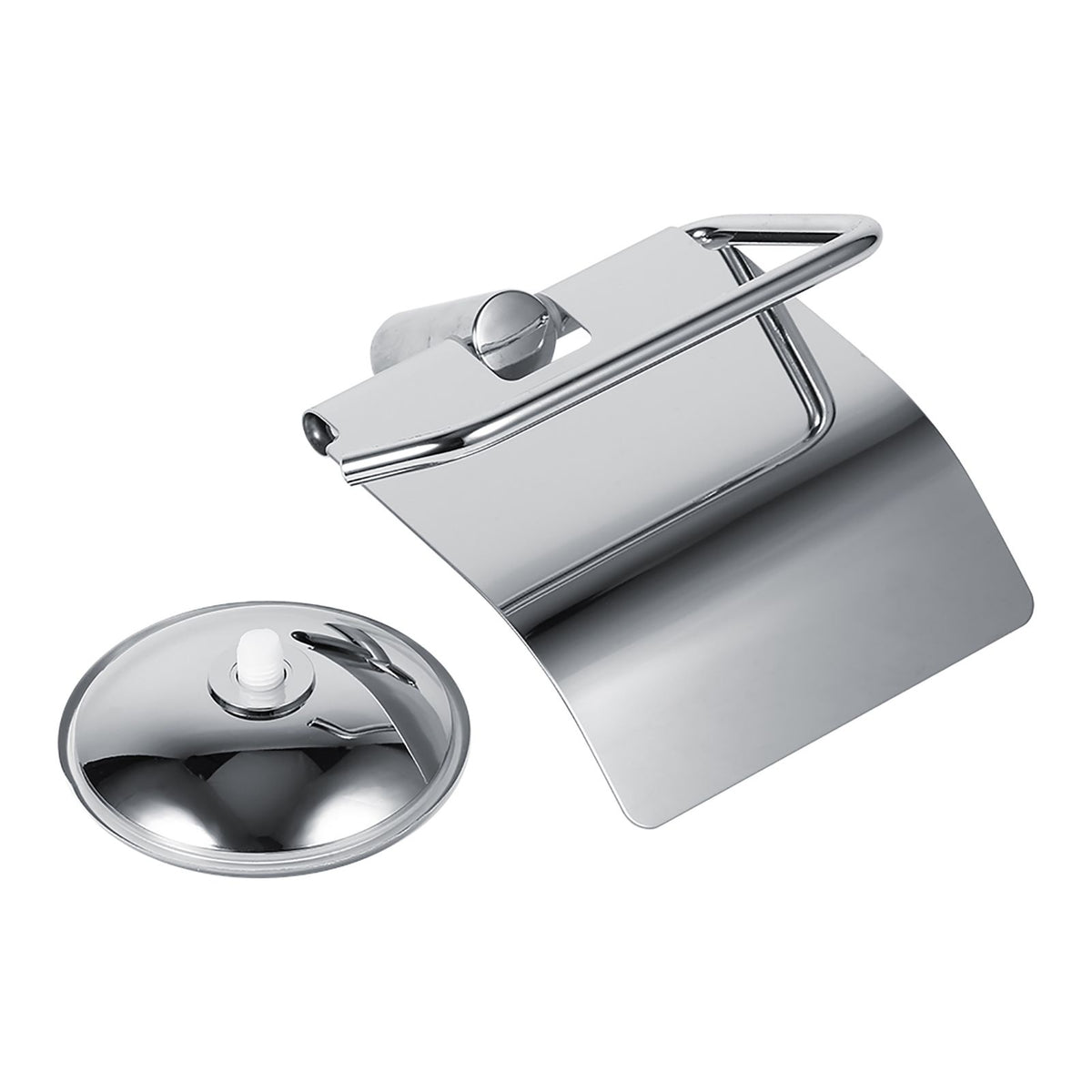1Pc Stainless Steel Bathroom Toilet Wall Mounted Suction Paper Roll Holder Tissue Rack New