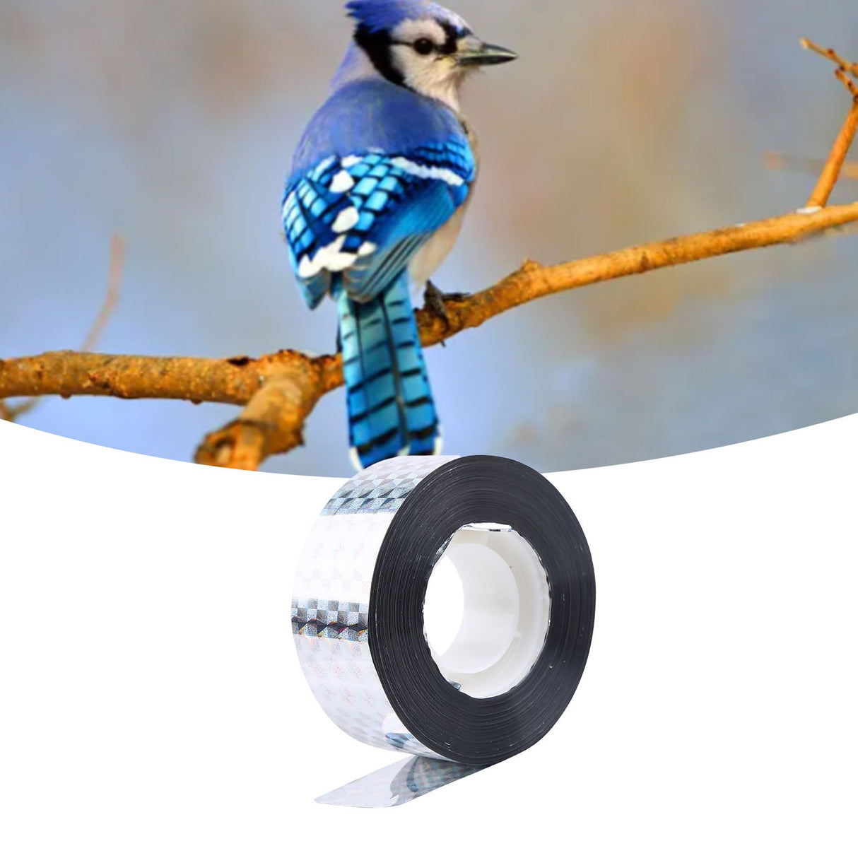 90M Bird Deterrent Tape Audible Visual Flash Reflective Pigeon Scare Repeller Ribbon New