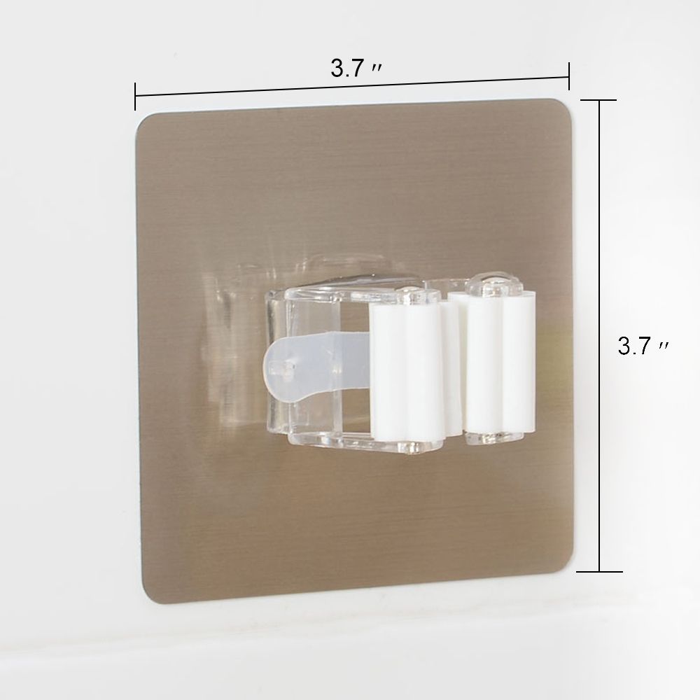 Mop Broom Gripper Holder Hooks, Strongest Adhesive Wall Mounted Umbrella Hanger, Cleaning Tools