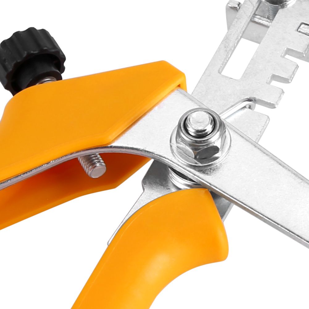 1pc Floor Pliers Tiling Locator Tile Leveling System Ceramic Tiles Installation Tool(Yellow)