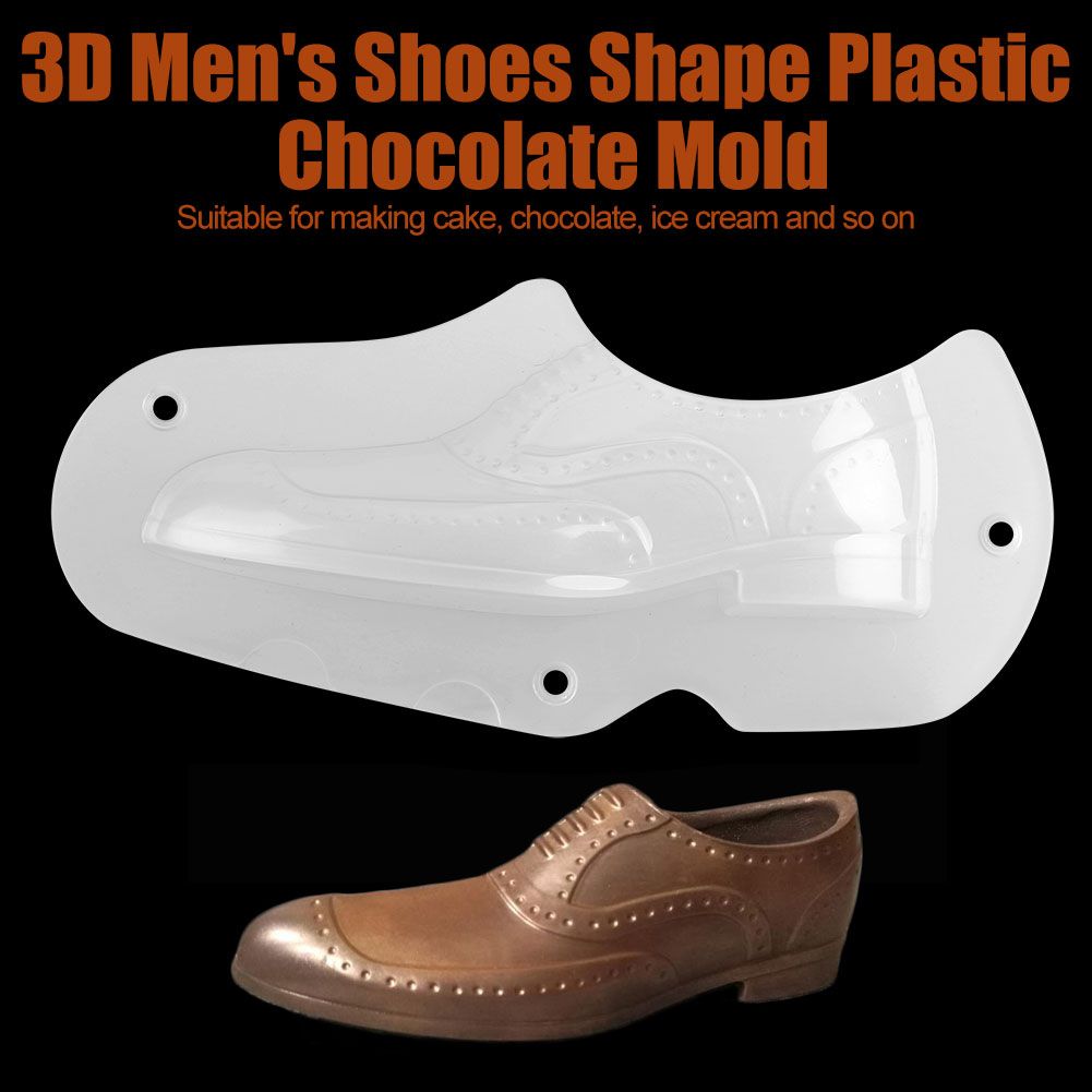 Creative 3D Men Shoes Shape Chocolate Cake Candy Mould Decorating DIY Tool