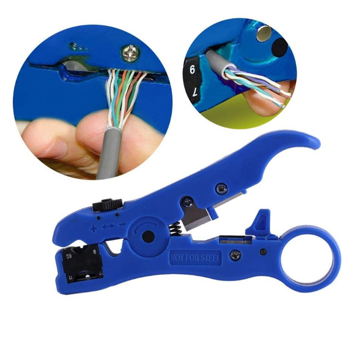 Rotary Coax Coaxial Cable Cutter Stripper Stripping Tool for RG59 RG6 RG7 RG11 Wire