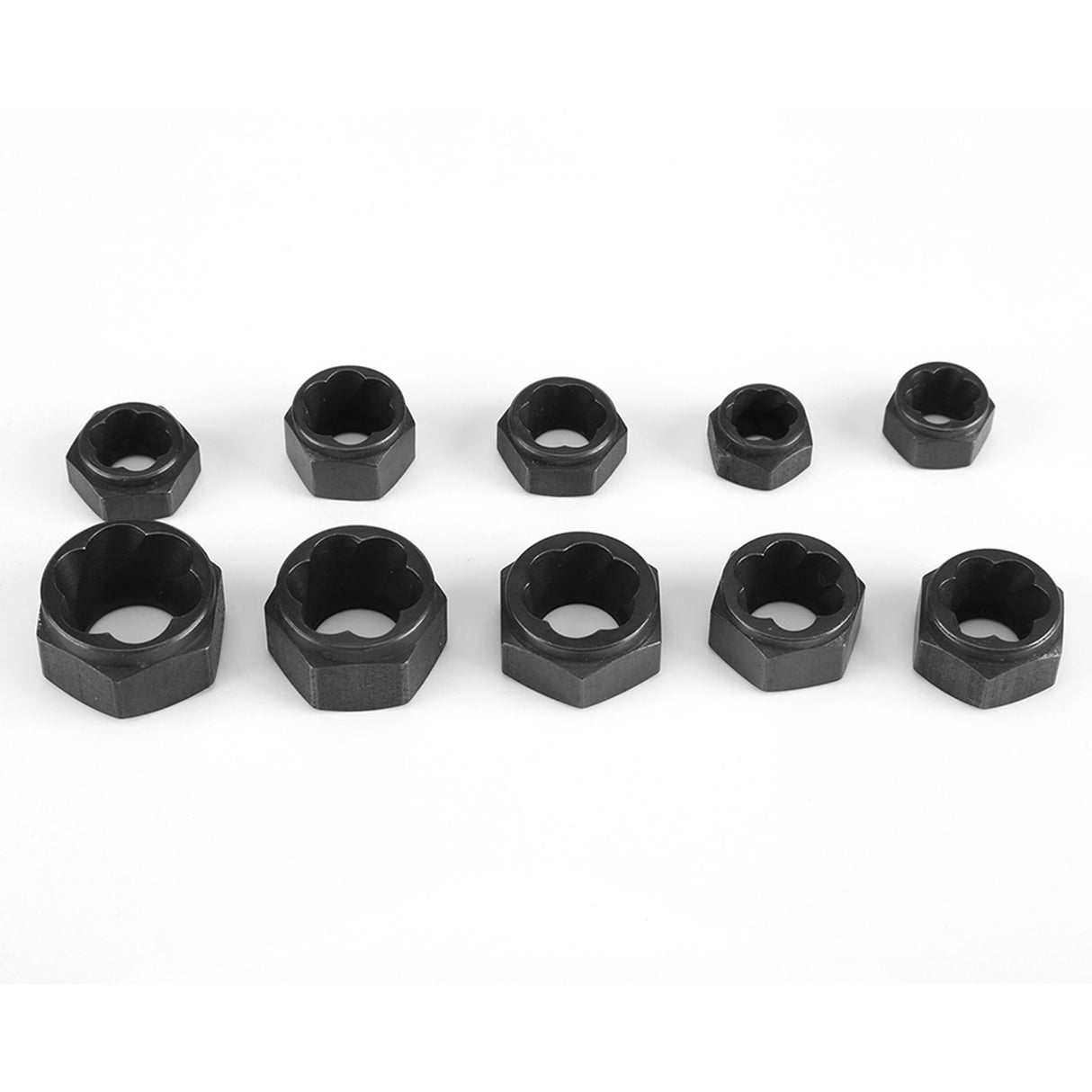 10 Pieces Damaged Bolt Nut Screw Remover Extractor Removal Set Threading Tools Kit