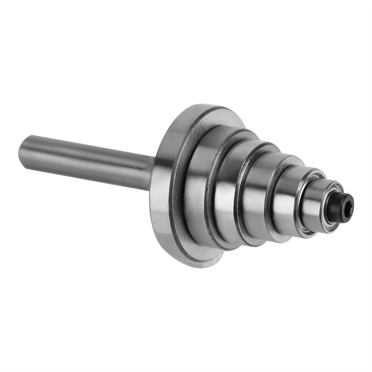 1/2"H - 1/4" Shank Rabbet Router Bit with 7 Bearings Set for Solid Wood Particle Board Plywood