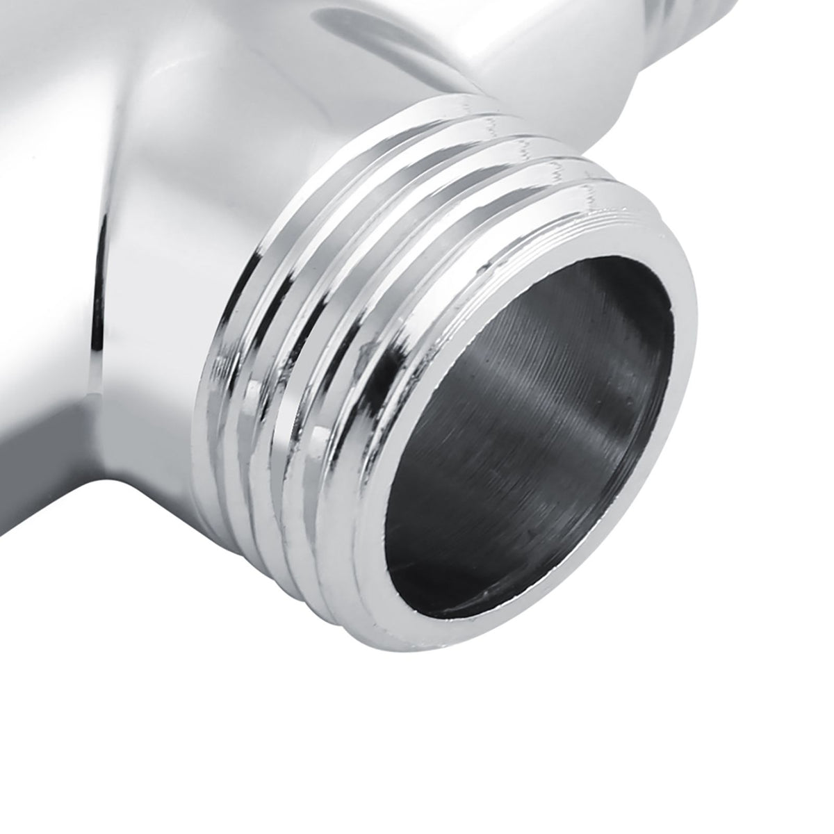 3-Way T Shape Diverter Shut Off Valve Shower Toilet Bidet Sprayer Water Adapter Chrome Color
