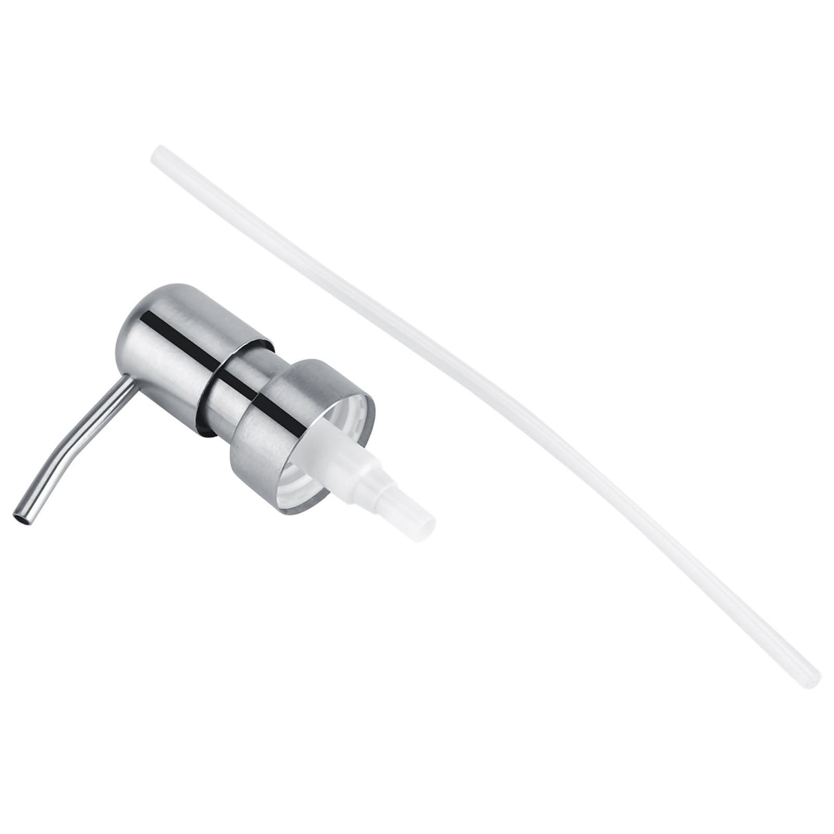 1Pc 304 Stainless Steel Liquid Soap Shampoo Silvery white Pump Kitchen Bathroom Use (for 2.5cm)