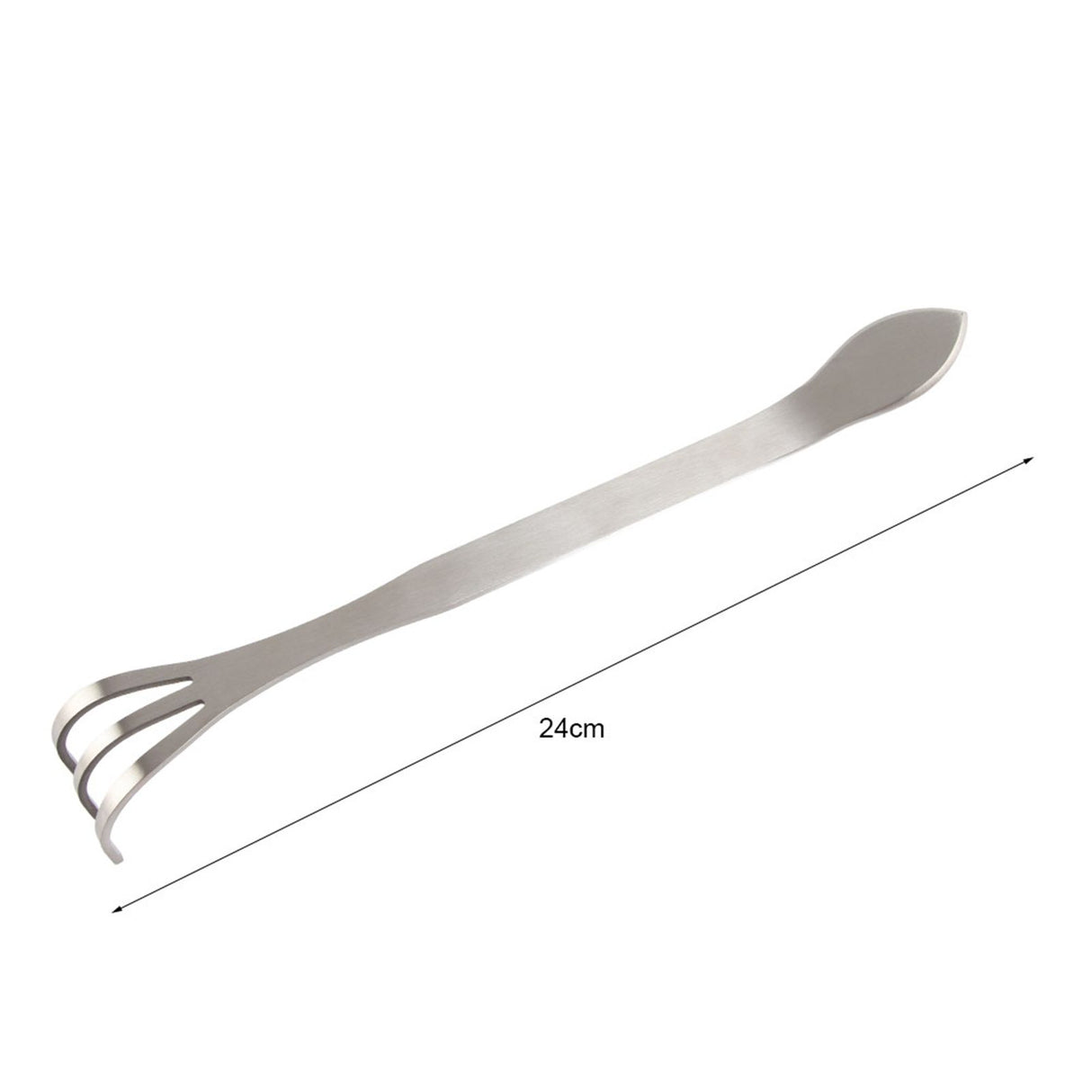 24CM Stainless Steel 3 Tines Plants Pot Rake Gardening Cultivator Soil Farming Tools