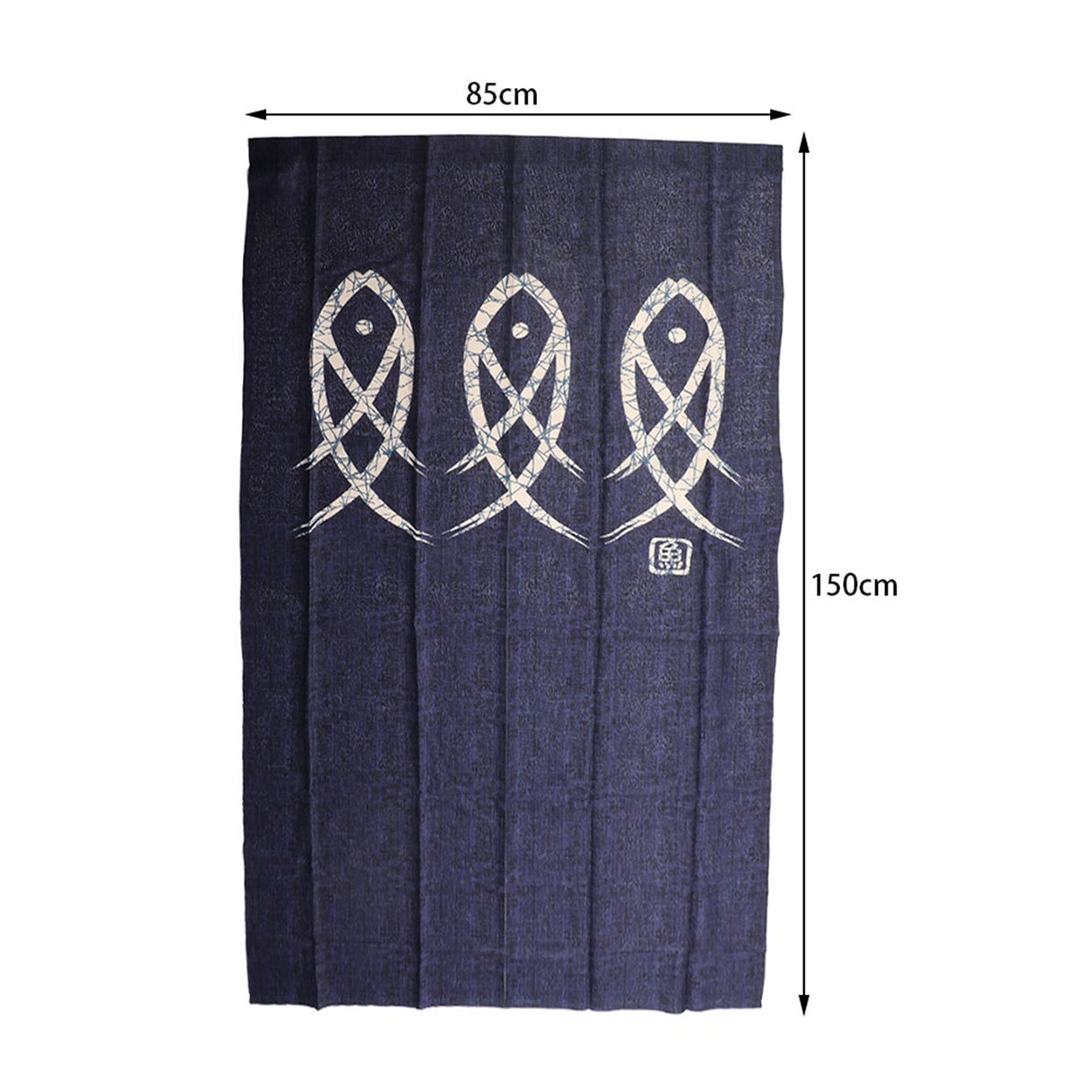 Fish Printed Doorway Room Door Curtains Divider Blind Living Room Kitchen Decor